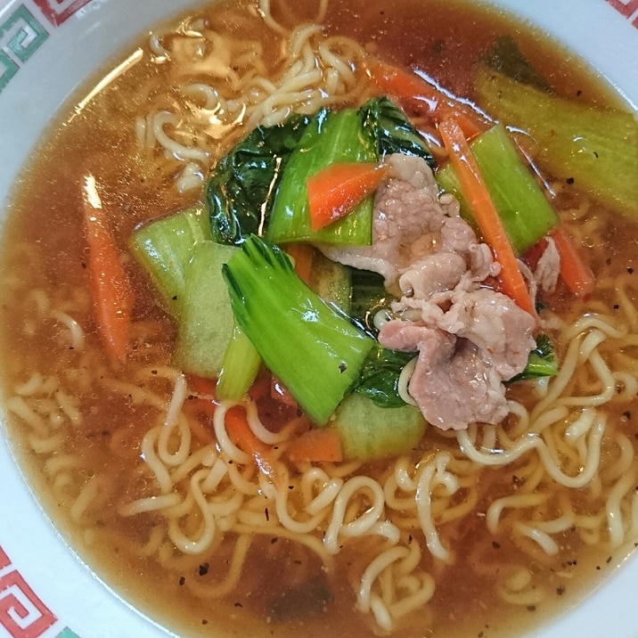 インスタント麺で…あんかけラーメン